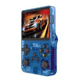 Schitec R36S Şeffaf Mavi 3.5 inç OTG Çıkışlı Taşınabilir Retro 15000+ Oyunlu El Atarisi