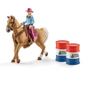 Schleich 41417 Rodeo Yapan Kız Kovboy Figür