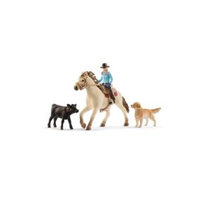 Schleich 42419 Vahşi Batı At Binişi Figür