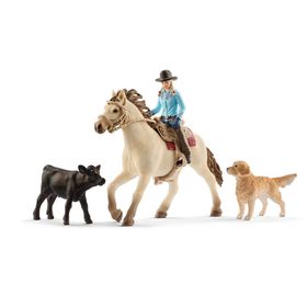 Schleich 42419 Vahşi Batı At Binişi Figür