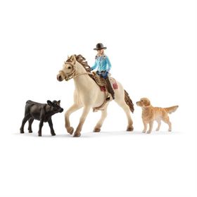 Schleich 42419 Vahşi Batı At Binişi Figür