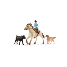 Schleich 42419 Vahşi Batı At Binişi Figür