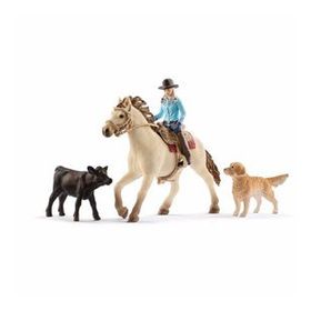 Schleich 42419 Vahşi Batı At Binişi Figür