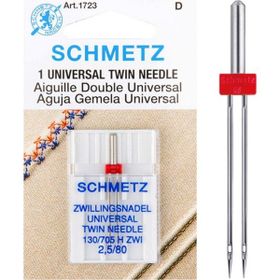 Schmetz 130/705 H ZWI 2.5/80 Ev Tipi Aile Dikiş Makinesi Çiftli Dikiş İğnesi
