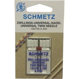 Schmetz 130/705 H ZWI 3.0/90 Ev Tipi Aile Dikiş Makinesi Çiftli Dikiş İğnesi