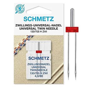 Schmetz 130/705 H ZWI 4.0/80 Ev Tipi Aile Dikiş Makinesi Çiftli Dikiş İğnesi