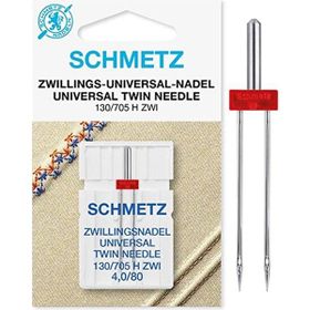 Schmetz 130/705 H ZWI 4.0/80 Ev Tipi Aile Dikiş Makinesi Çiftli Dikiş İğnesi