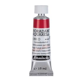 Schmincke 15 ml Seri 1 Transparent Red Deep 355 Horadam Aquarell Tüp Sulu Boya