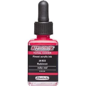 Schmincke 28 ml 833 Ruby Red Aero Color Akrilik Mürekkep
