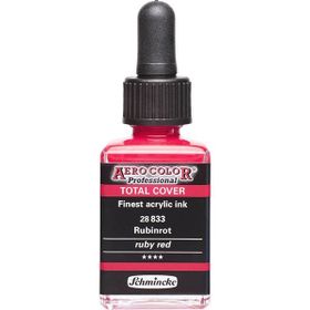 Schmincke 28 ml 833 Ruby Red Aero Color Akrilik Mürekkep