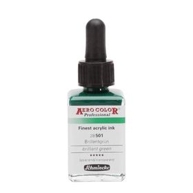Schmincke 28 ml Aero Color Brillant Green 501 Mürekkep