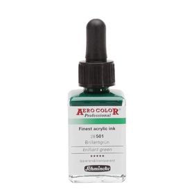 Schmincke 28 ml Aero Color Brillant Green 501 Mürekkep
