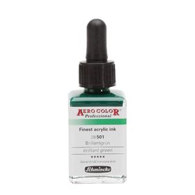Schmincke 28 ml Aero Color Brillant Green 501 Mürekkep