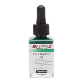 Schmincke 28 ml Aero Color Brillant Green 501 Mürekkep