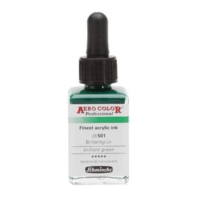Schmincke 28 ml Aero Color Brillant Green 501 Mürekkep