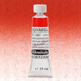 Schmincke 347 Horadam 15 ml Seri 3 Cadmium Red Middle Aquarell Tube