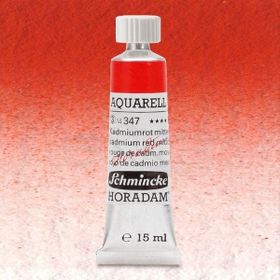 Schmincke 347 Horadam 15 ML Seri 3 Cadmium Red Middle Aquarell Tube