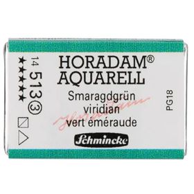 Schmincke 513 Viridian Seri 3 Horadam Aquarell 1/1 Tablet Sulu Boya