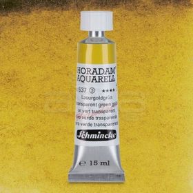 Schmincke 537 Horadam 15 ml Seri 3 Transparent Green Gold Aquarell Tube