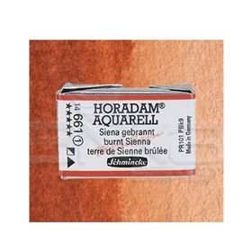 Schmincke 661 Burnt Sienna Seri 1 Horadam Aquarell 1/1 Tablet Sulu Boya