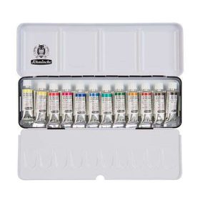 Schmincke 74112 Horadam Aquarell 12x5 ml Metal Kutu Cep Artist Tüp Sulu Boya Seti