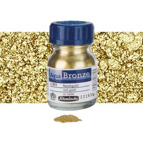 Schmincke 811 Aqua Bronze Yaldız Pigment 20 ml Rich Gold Sulu Boya