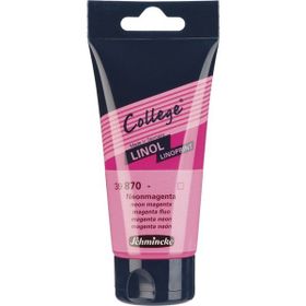Schmincke 870 College 75 ml Neon Magenta Linol Boya