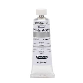 Schmincke 895 Primacryl Artists 35 ml Seri 2 Silver Akrilik Boya
