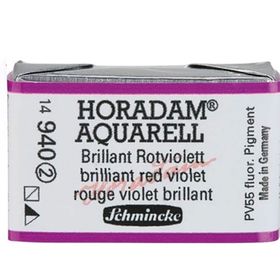 Schmincke 940 Brilliant Red Violet Seri 2 Horadam Aquarell 1/1 Tablet Sulu Boya