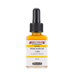 Schmincke Aero Color 024 Sunbeam Yellow 28 ml Akrilik Mürekkep