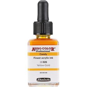 Schmincke Aero Color 026 Yellow Gold 28 ml Akrilik Mürekkep