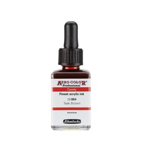 Schmincke Aero Color 064 Teak Brown 28 ML Akrilik Mürekkep