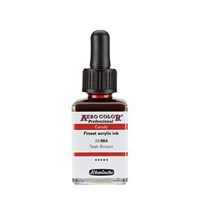 Schmincke Aero Color 064 Teak Brown 28 ML Akrilik Mürekkep