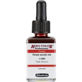 Schmincke Aero Color 064 Teak Brown 28 ml Akrilik Mürekkep