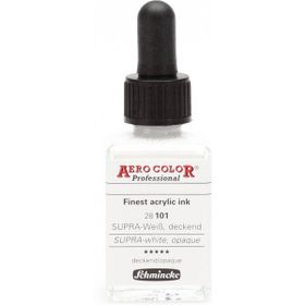 Schmincke Aero Color 101 Supra White Opaque 28 ML Akrilik Mürekkep