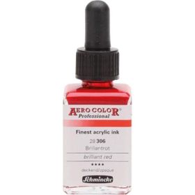 Schmincke Aero Color 306 Brilliant Red 28 ML Akrilik Mürekkep