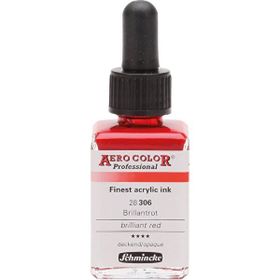 Schmincke Aero Color 306 Brilliant Red 28 ML Akrilik Mürekkep