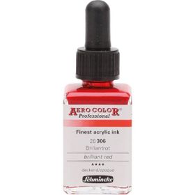 Schmincke Aero Color 306 Brilliant Red 28 ML Akrilik Mürekkep