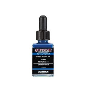 Schmincke Aero Color 841 Phthalo Blue 28 ML Akrilik Mürekkep