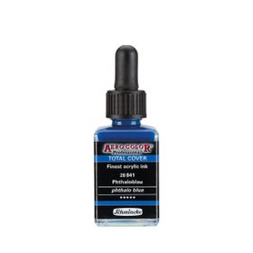 Schmincke Aero Color 841 Phthalo Blue 28 ML Akrilik Mürekkep