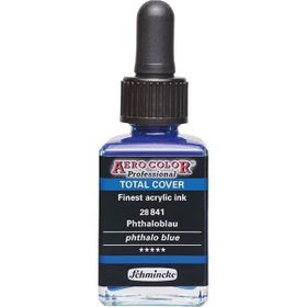 Schmincke Aero Color 841 Phthalo Blue 28 ML Akrilik Mürekkep