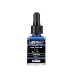 Schmincke Aero Color 843 Dark Blue 28 ml Akrilik Mürekkep