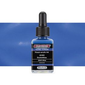 Schmincke Aero Color 843 Dark Blue 28 ml Akrilik Mürekkep