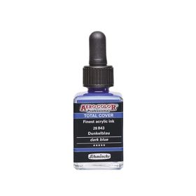 Schmincke Aero Color 843 Dark Blue 28 ml Akrilik Mürekkep