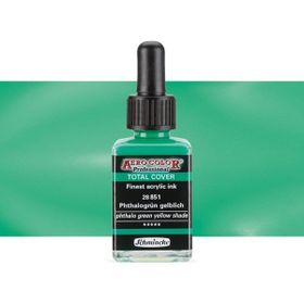 Schmincke Aero Color 851 Phthalo Green Yellow Shade 28 ml Akrilik Mürekkep
