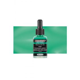 Schmincke Aero Color 851 Phthalo Green Yellow Shade 28 ml Akrilik Mürekkep