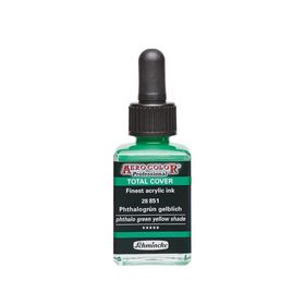 Schmincke Aero Color 851 Phthalo Green Yellow Shade 28 ml Akrilik Mürekkep