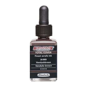 Schmincke Aero Color 869 28 ML Vandyke Brown Akrilik Mürekkep