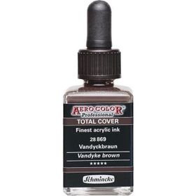 Schmincke Aero Color 869 28 ML Vandyke Brown Akrilik Mürekkep