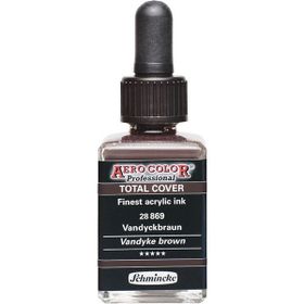 Schmincke Aero Color 869 28 ML Vandyke Brown Akrilik Mürekkep